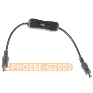10 pcs 5.5x2.1mm Male to Male DC Power Cable Cord with switch - Picture 1 of 4