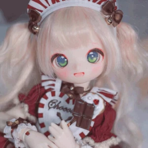 Bare Doll 1/6 Lovely BJD Doll SD Resin Joint Girl w/Cartoon Eyes Face Makeup Toy - Picture 1 of 5