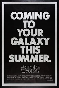 STAR WARS 💥 CineMasterpieces RARE SECOND ADVANCE ORIGINAL MOVIE POSTER 1977 - Picture 1 of 1