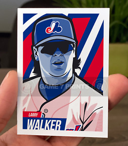 Larry Walker Montreal Expos Custom Baseball Card Series 1, Card #222