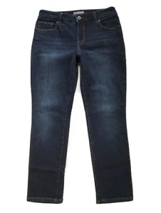 Pantalones de mezclilla al tobillo adelgazantes Chico's So 0,5 (talla 6) pierna ajustada lavado oscuro elásticos - Imagen 1 de 4