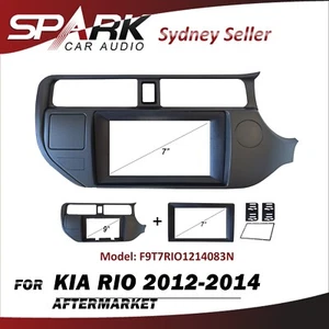 9" 7" Double DIN FACIA KIT Panel Fascia Dash Plate For Kia Rio 2012-2014 CT - Bild 1 von 1