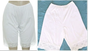 Pantalones cortos sin cordones de algodón para mujer, ribete de encaje de mezcla de algodón, talla: 6 S/M, - Imagen 1 de 13