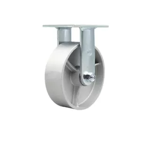 Rueda rígida de hierro fundido semi acero de 6 pulgadas con rodamiento de bronce SCC - Imagen 1 de 4