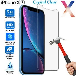 Tempered Glass 9H Guard screen protector for Apple iPhone XR Front - Picture 1 of 4