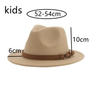 Hats for Women Fedoras Girls Hat Boys Hat Felted Kids Baby Caps Small 52cm 54cm - Picture 1 of 32