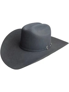 Stetson® 30X EL Patron Charcoal Grey Felt Hat 41 /4" Brim With Free Hat Brush - Picture 1 of 7