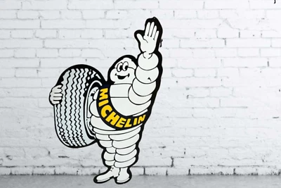 MICHELIN  Tyre Porcelain Enamel Heavy Metal Sign 36  Inches Height Single side - Image 1 of 2