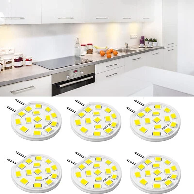 6X G8 Led Bulb Dimmable 120V T4 Bulb 3W White 6000K Under Cabinet Light Bulb - Image 1 of 4