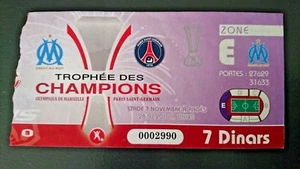 PSG OM PARIS ST GERMAIN MARSEILLE TICKET COLLECTOR TROPHEE CHAMPIONS A RADES - Picture 1 of 1