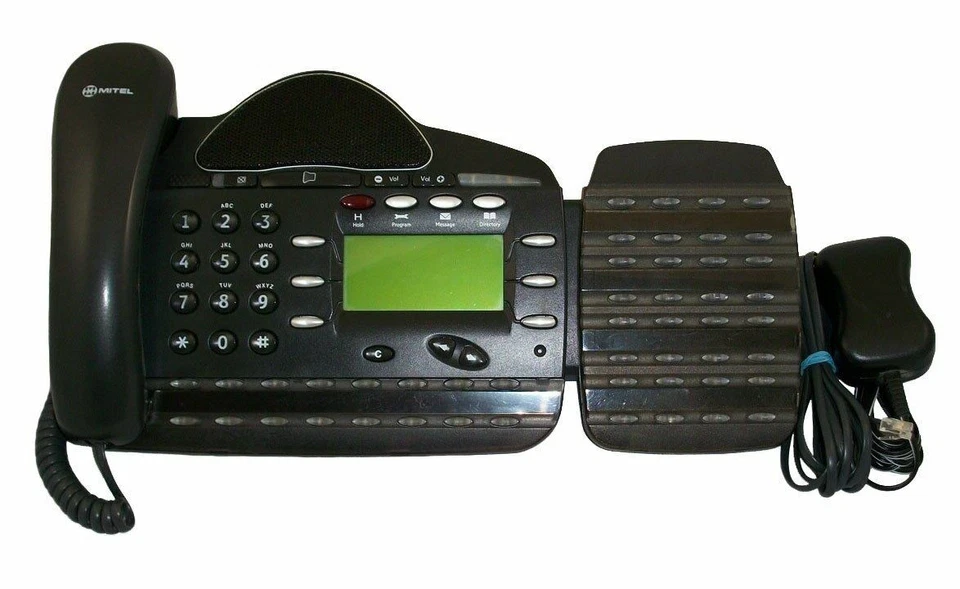Teléfono Mitel 4120 16 botones LR5830.09505 51013710 con 4100 DSS LR5836.06200 618. Foto 1 de 1