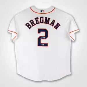 Alex Bregman Signed MLB Houston Astros White Nike Baseball Jersey - Picture 1 of 4