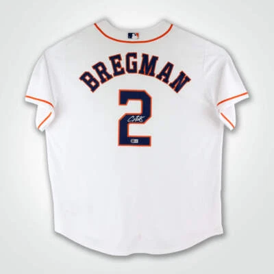 Alex Bregman Signed MLB Houston Astros White Nike Baseball Jersey - Image 1 of 4