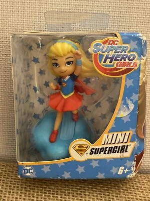 DC SUPER HERO GIRLS SUPERGIRL Mattel 2016 3" de alto NUEVO en paquete Difícil de encontrar Foto 1 de 4