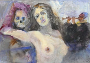 Theadora Van Runkle - Fine Art Greeting Card - POLYPHONIC PITCH OF THE PANPIPES - Picture 1 of 1