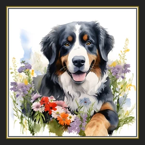 Bernese Mountain Dog Large Refrigerator Magnet version 7 - Picture 1 of 1