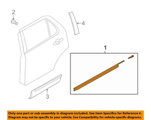 FORD OEM Explorer Rear Window/Door-Belt Molding Weatherstrip Right BB5Z7825596B - Picture 1 of 2