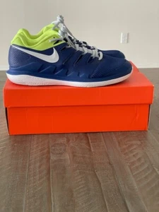 Nike Zoom Vapor X HC Tennis Half-Blue Volt Glow Sz 10 - AA8030-447 - New OS - Picture 1 of 8