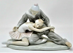 Paul Sebastian Meico Clown & Ballerina Dancer Closing Scene Porcelain Figurine - Picture 1 of 3