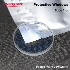 5pcs Laser Protective Windows Dia.27.9mm Silica for Raytools Bodor Fiber Cutting - Picture 1 of 6