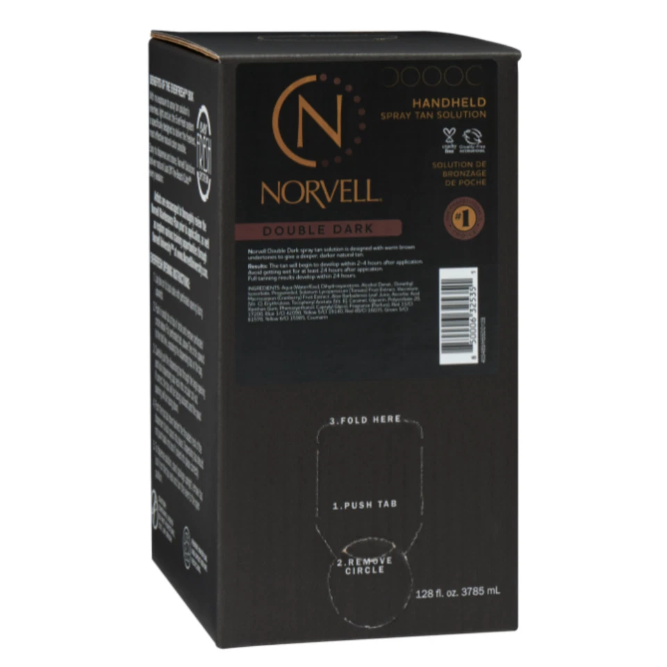 Norvell Double Dark Premium Spray Bronceado Solución - Galón EverFresh Caja Foto 1 de 2