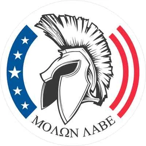 Calcomanía Molon Labe 1-4" 2da Enmienda Derechos de Armas Calcomanía Espartana nra ven a tomar - Imagen 1 de 1