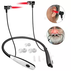 Dispositivo de terapia láser frío luz roja tapón para los oídos alivio del tinnitus/rinitis nasal - Imagen 1 de 19