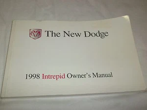 1998 DODGE INTREPID OWNER'S MANUAL. VERY CLEAN CONDITION FREE S/H OEM - Picture 1 of 1