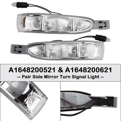 Pair Side Mirror Turn Signal Light for Mercedes-Benz ML W164 GL X164 - Image 1 of 4
