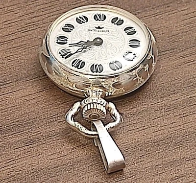 Amara 17 Jewels mechanische Taschenuhr Damen Silber 835 Vintage Uhr  - Bild 1 von 4