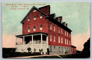 Vintage Carroll Manor Annapolis Maryland Postcard 1947 Americanchrome - Picture 1 of 2
