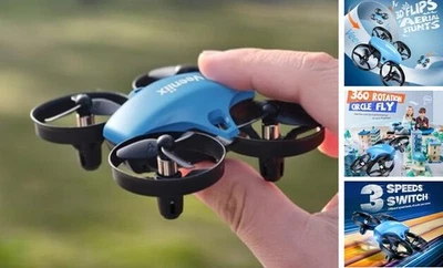 V995 Mini Drones for Kids 8-14+ and Beginners,Indoor RC Super Blue - Image 1 of 4