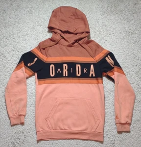Nike Air Jordan Gradient Hoodie Mens Size S Peach Orange Jumpman Spellout *Stain - Picture 1 of 11
