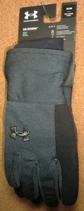 Guantes de vellón Under Armour Storm para hombre negros/grises, medianos 1356695 nuevos con etiquetas - Imagen 1 de 3