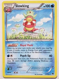 EXCLUSIVA Tarjeta Pokémon Slowking 21/122 PL - Variante No Holo Breakpoint - Imagen 1 de 4