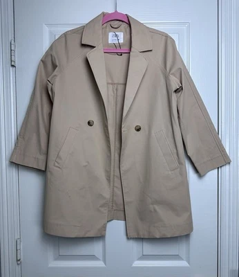 Gabardina Zara Niños Talla 11-12 152 CM Beige Preppy *Pequeñas Manchas* Foto 1 de 4