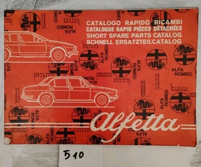 Alfa Romeo Alfetta 1.6 1.8 2.0 GT GT 1.6 GTV2000 Catalogo Rapido Ricambi 1978  - Immagine 1 di 4