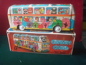 MTI Disney 1960's Tin Corbett Coach Mickey Cartoon Friction Movement Bell 11" - Picture 1 of 7