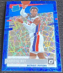 2020-21 Panini Donruss Optic - Saddiq Bey Blue Velocity RC #169 - Pistons - Picture 1 of 2