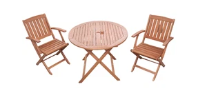 Gartenset 2x Klappstuhl 1x Klapptisch Balkonset Gartenstuhl Gartentisch - Bild 1 von 4