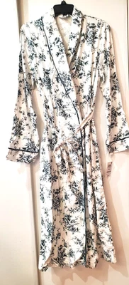 Charter Club Women's Long Floral-Print Flannel Robe - Floral Toile Green  XL/XXL - Image 1 of 4