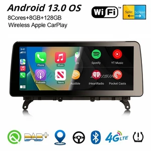 12,3" Android 13 CarPlay DAB+ Autoradio 8-Kern 128GB Navi BMW X3 F25 X4 F26 NBT - Bild 1 von 22