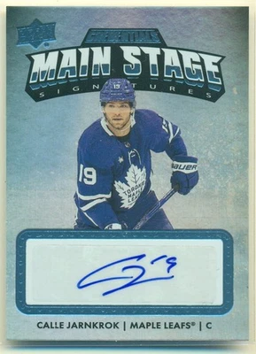 2022-23 Upper Deck Credentials Main Stage Autograph CALLE JARNKROK Maple Leafs - Image 1 of 2