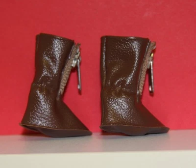 Vintage Barbie Miss Astronaut #1641 (1965) Brown Boots with Zipper REPRO EXC! - Image 1 of 3