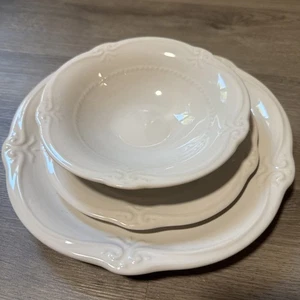 Southern Living Gallery Collection 3tlg. Gedeckset Speise- & Salatteller, Suppenschüssel - Bild 1 von 6