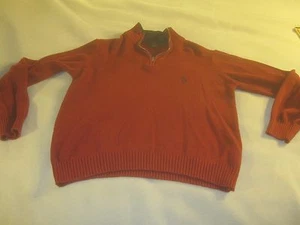 U.S. POLO ASSN RED sweater Size XL ~ 2484 - Picture 1 of 8