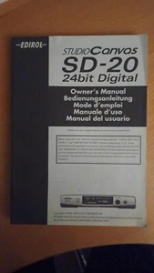 Bedienungsanleitung EDIROL StudioCanvas SD-20 24bit Digital - Bild 1 von 1