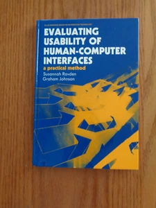 Evaluating Usability Human-Computer Interfaces by Susannah Ravden HC 1989 - Imagen 1 de 1