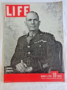 Life Magazine March 8 1943 General Somervell Martha Raye Casablanca War Gardens - Picture 1 of 10