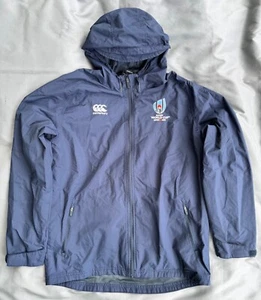 Canterbury 2019 Rugby World Cup Japan Hooded Jacket Navy L EXC Windbreaker - Picture 1 of 5